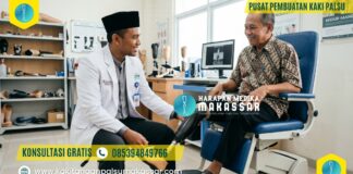 Panduan Lengkap untuk Perawatan dan Pemeliharaan Kaki Palsu Anda Konsultasi pembuatan kaki palsu pergelangan kaki tipe Syme oleh ahli prostetik di Makassar.